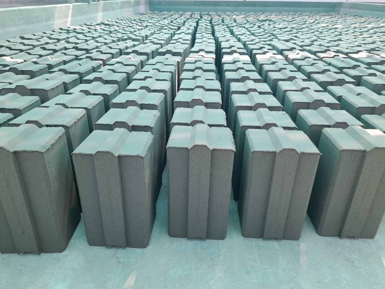 Interlock brick construction application