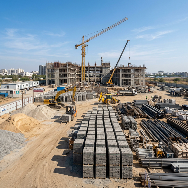 Construction backdrop